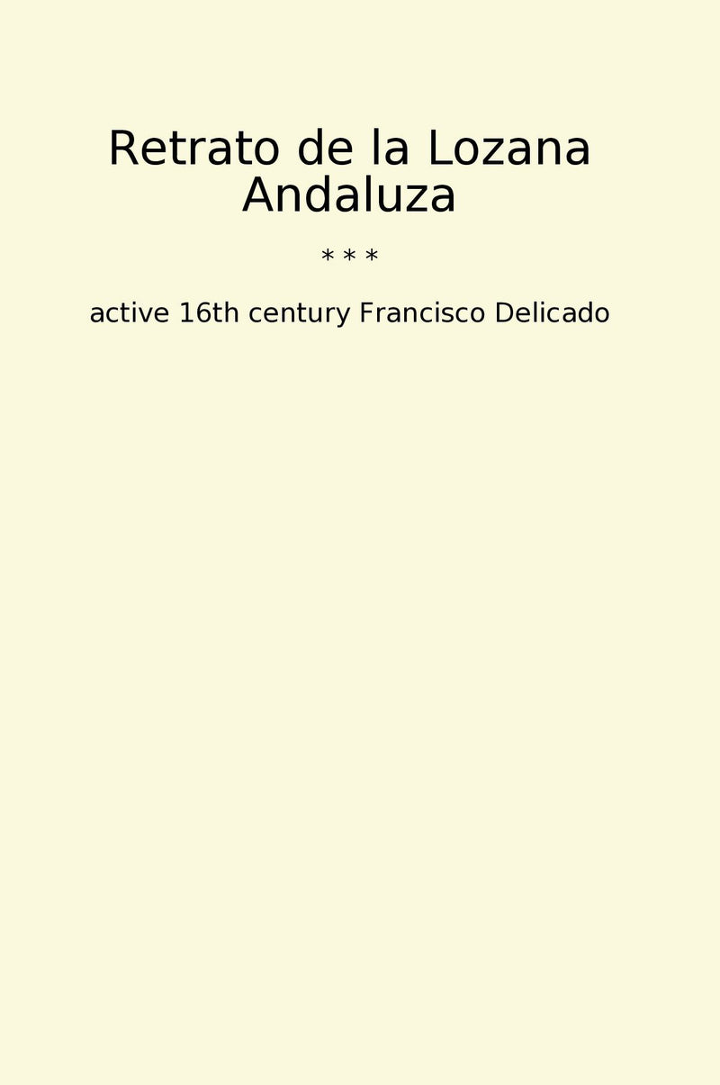 Retrato de la Lozana Andaluza