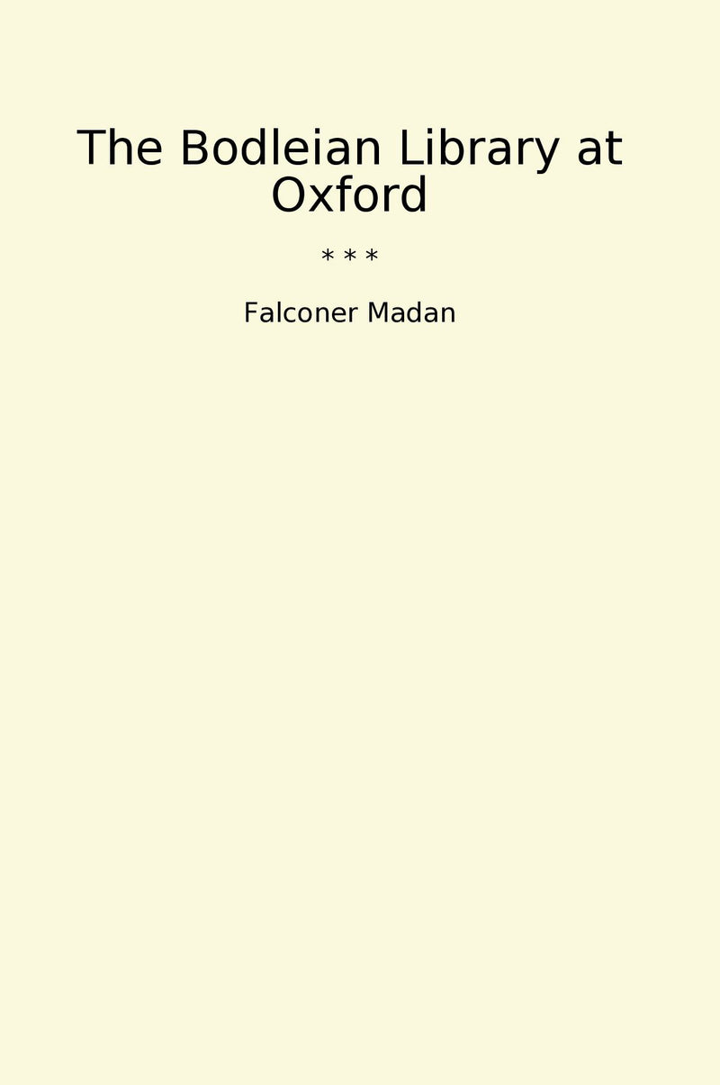 The Bodleian Library at Oxford