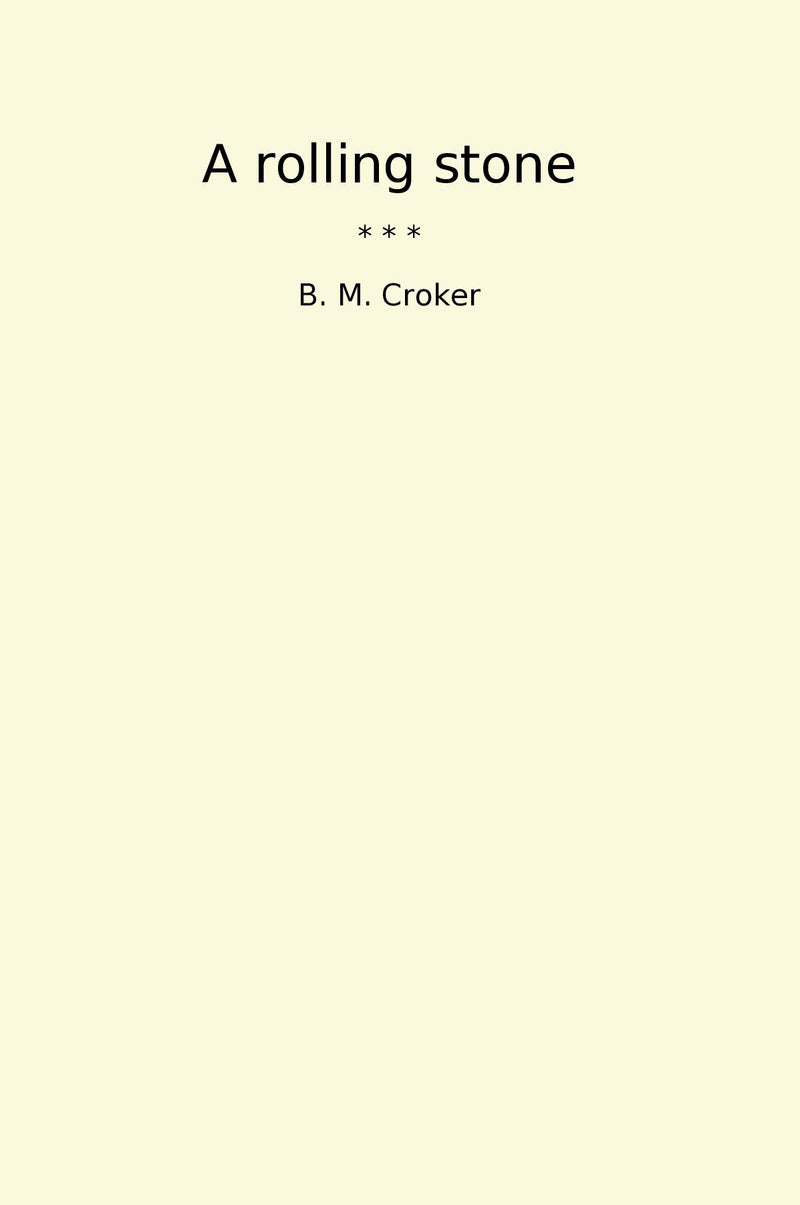 A rolling stone