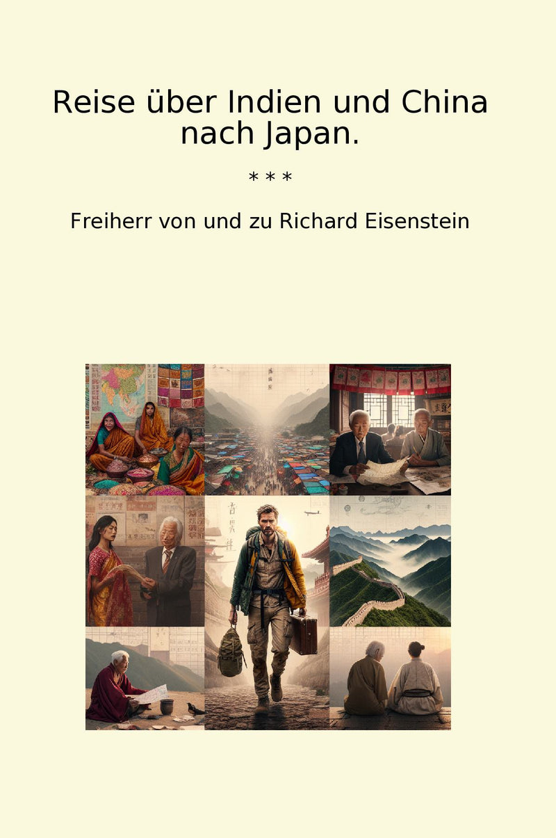 Reise über Indien und China nach Japan.