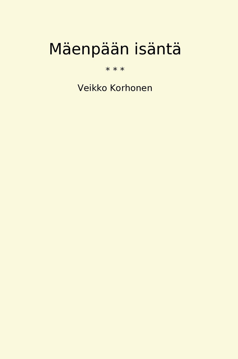 Mäenpään isäntä