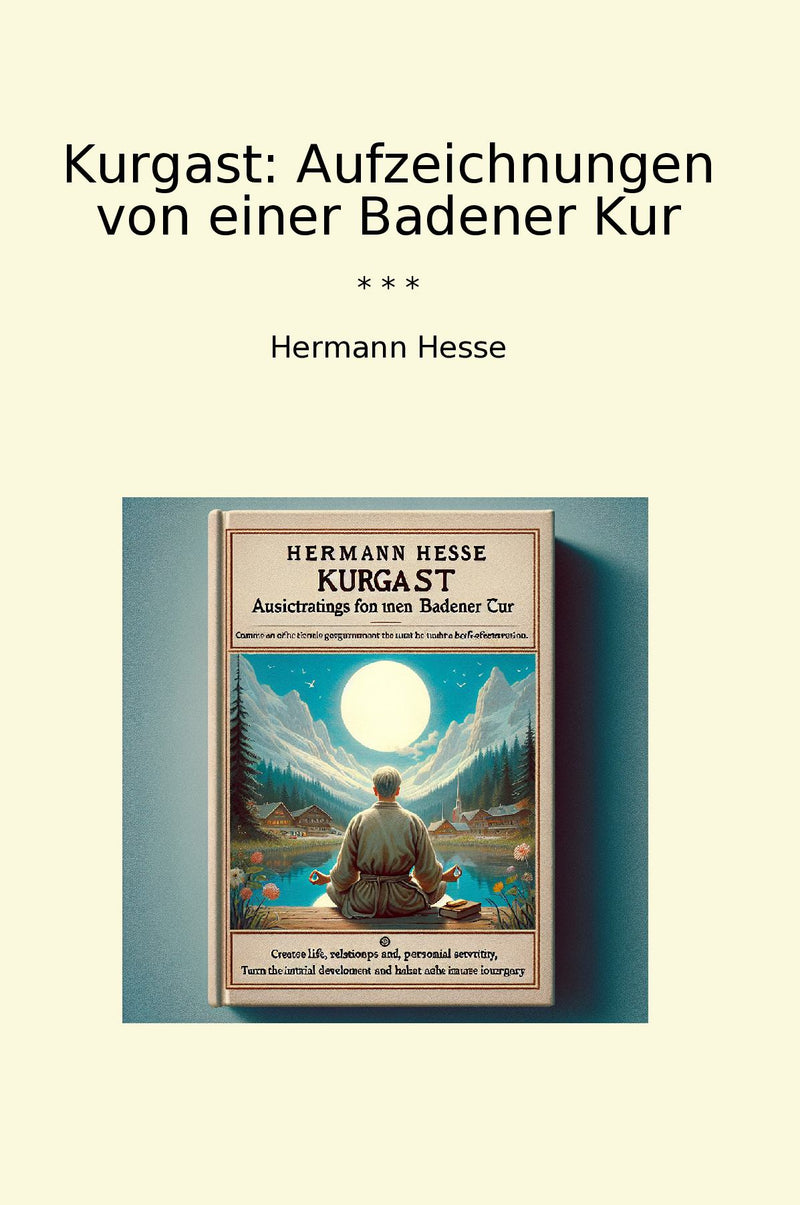 Kurgast: Aufzeichnungen von einer Badener Kur