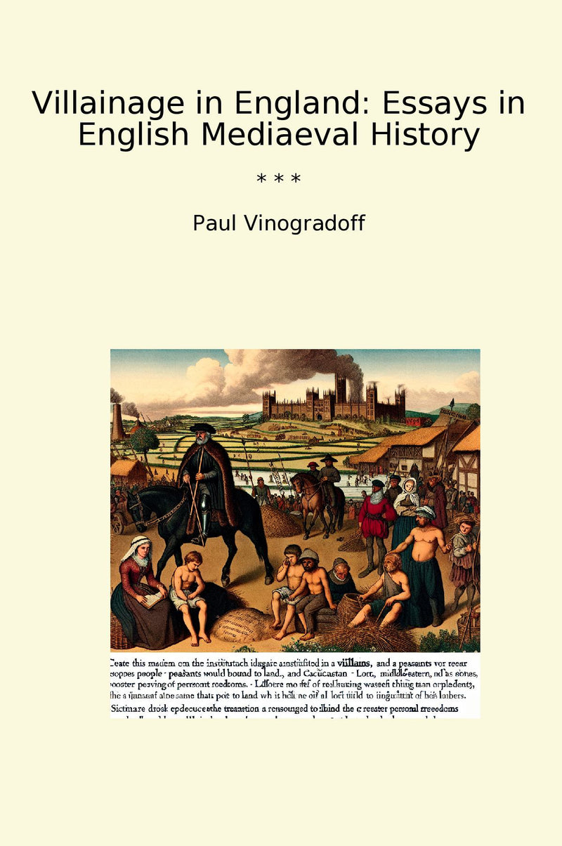 Villainage in England: Essays in English Mediaeval History
