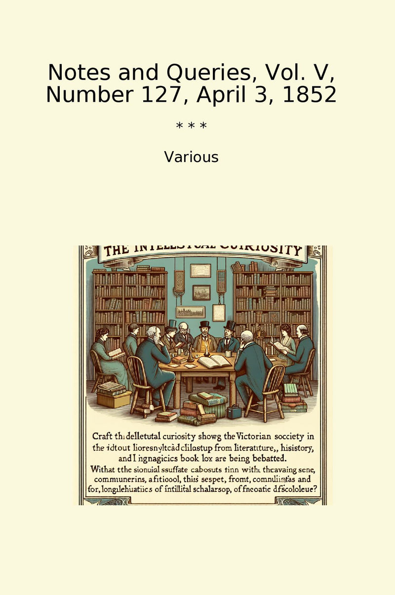 Notes and Queries, Vol. V, Number 127, April 3, 1852