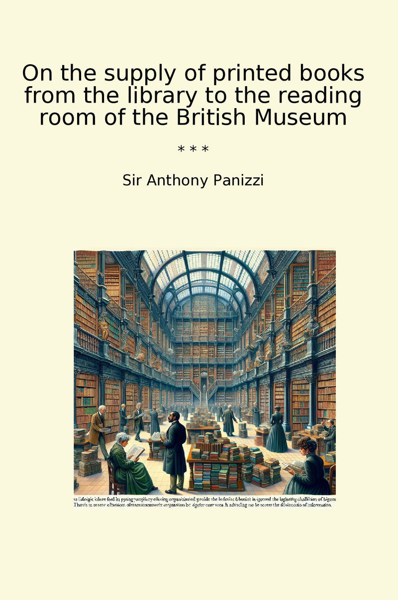 On the supply of printed books from the library to the reading room of the British Museum