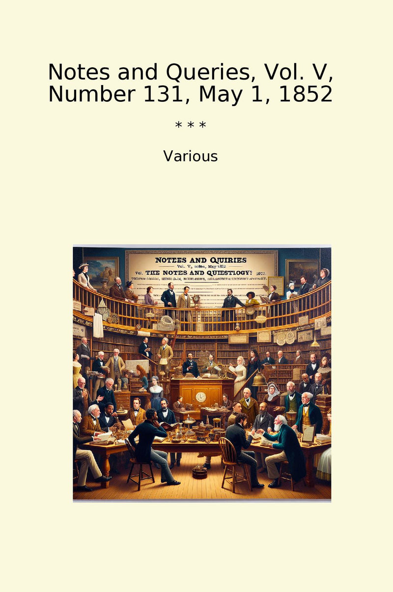 Notes and Queries, Vol. V, Number 131, May 1, 1852