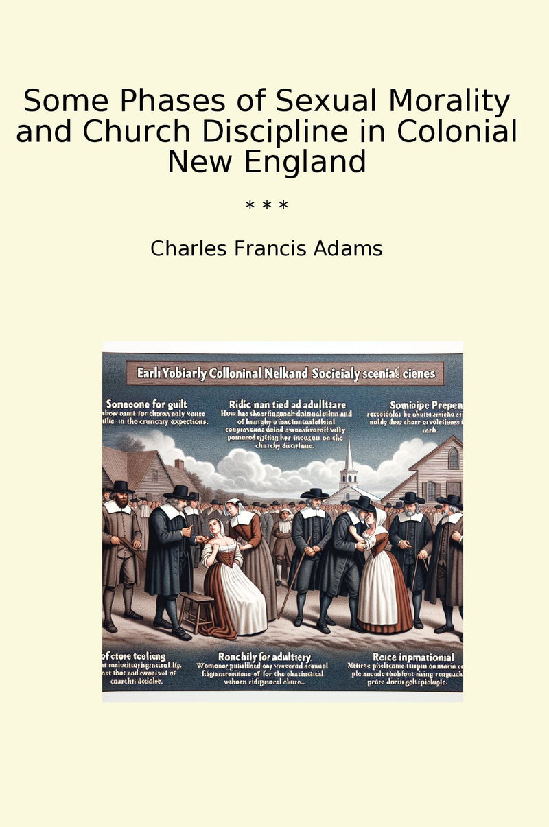 Some Phases of Sexual Morality and Church Discipline in Colonial New England