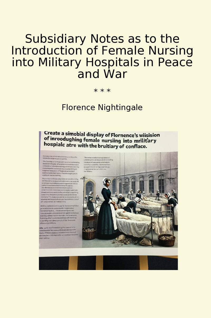 Subsidiary Notes as to the Introduction of Female Nursing into Military Hospitals in Peace and War