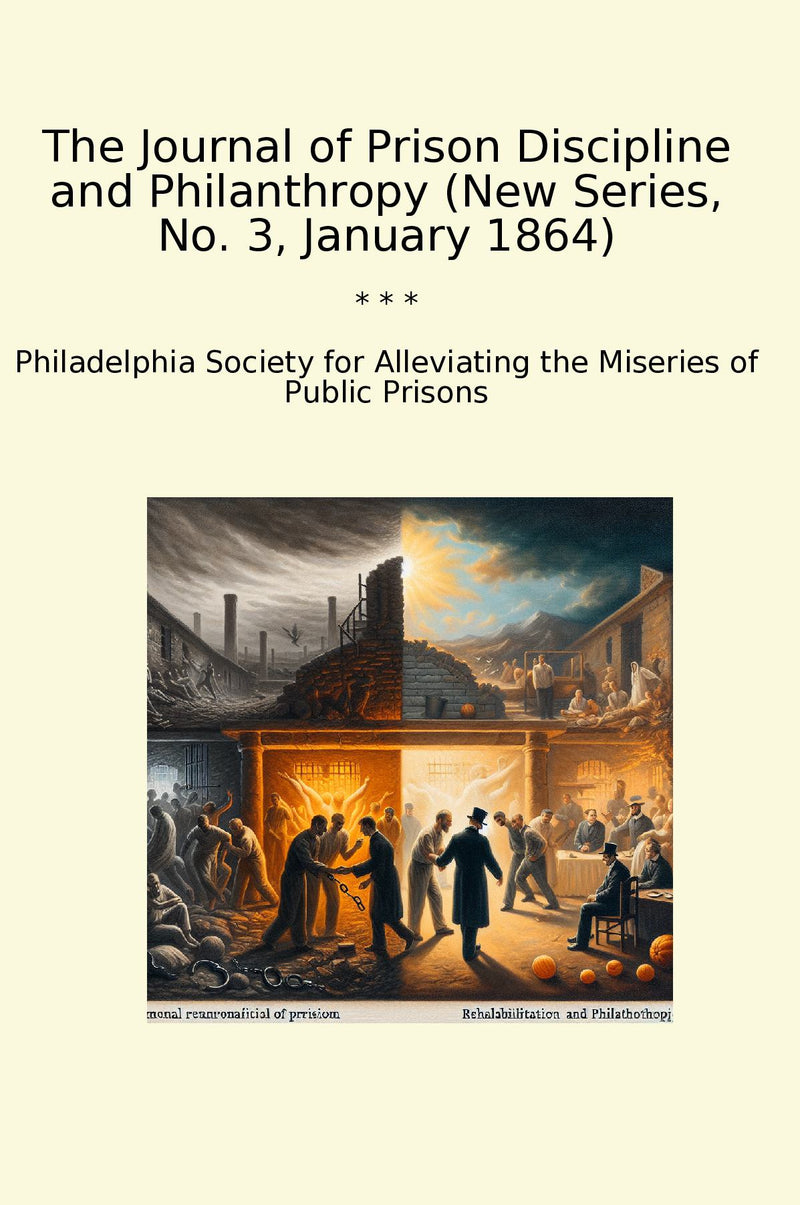 The Journal of Prison Discipline and Philanthropy (New Series, No. 3, January 1864)