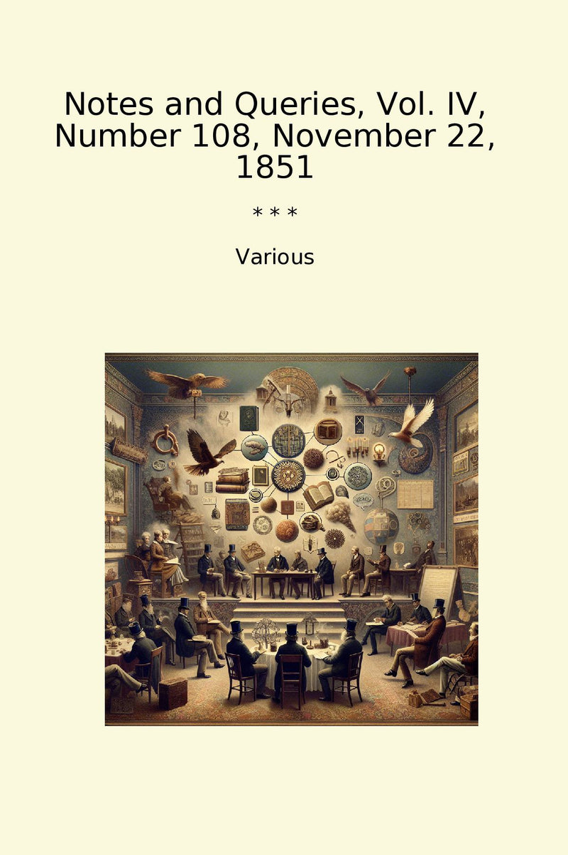 Notes and Queries, Vol. IV, Number 108, November 22, 1851