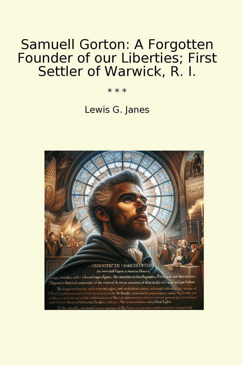 Samuell Gorton: A Forgotten Founder of our Liberties; First Settler of Warwick, R. I.