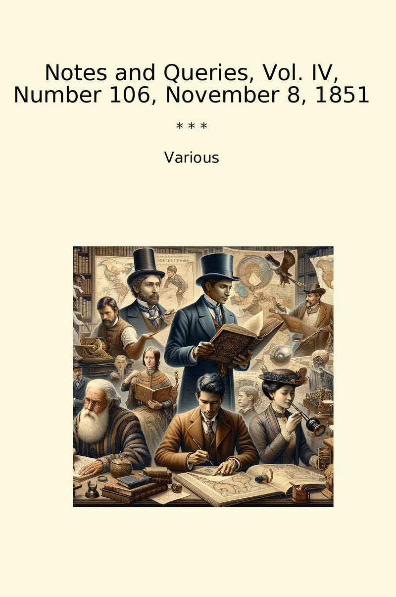 Notes and Queries, Vol. IV, Number 106, November 8, 1851