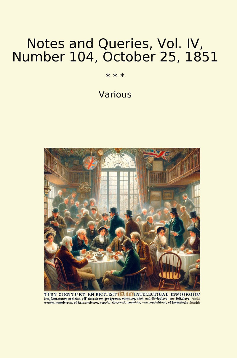 Notes and Queries, Vol. IV, Number 104, October 25, 1851