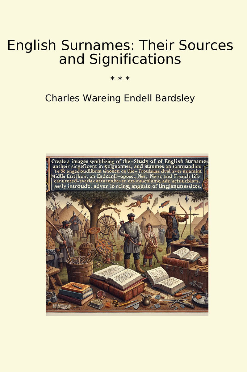 English Surnames: Their Sources and Significations