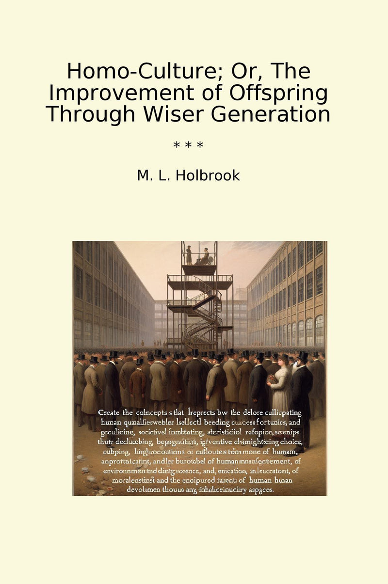 Homo-Culture; Or, The Improvement of Offspring Through Wiser Generation