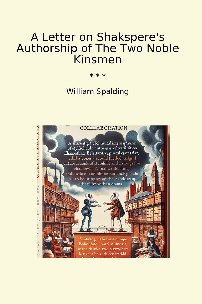 A Letter on Shakspere's Authorship of The Two Noble Kinsmen