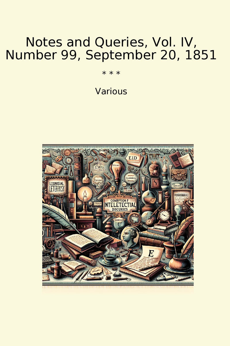 Notes and Queries, Vol. IV, Number 99, September 20, 1851