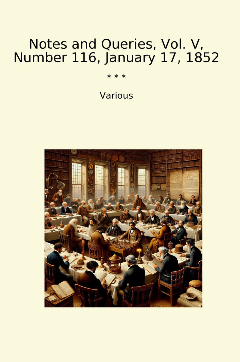 Notes and Queries, Vol. V, Number 116, January 17, 1852