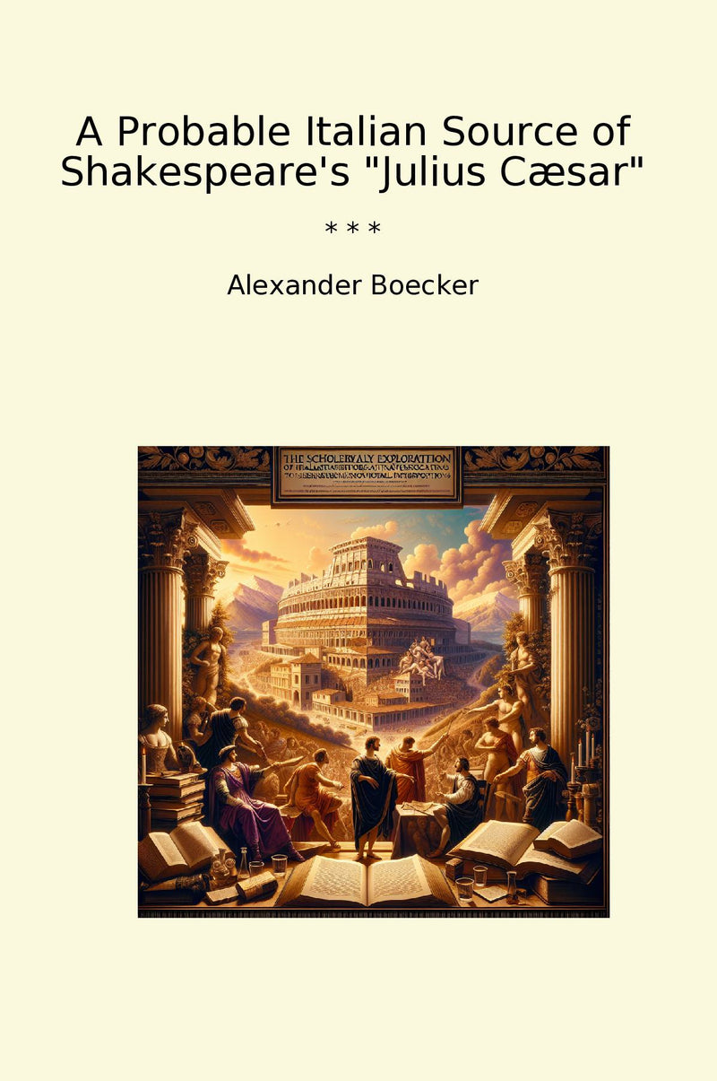 "A Probable Italian Source of Shakespeare's "Julius Cæsar""