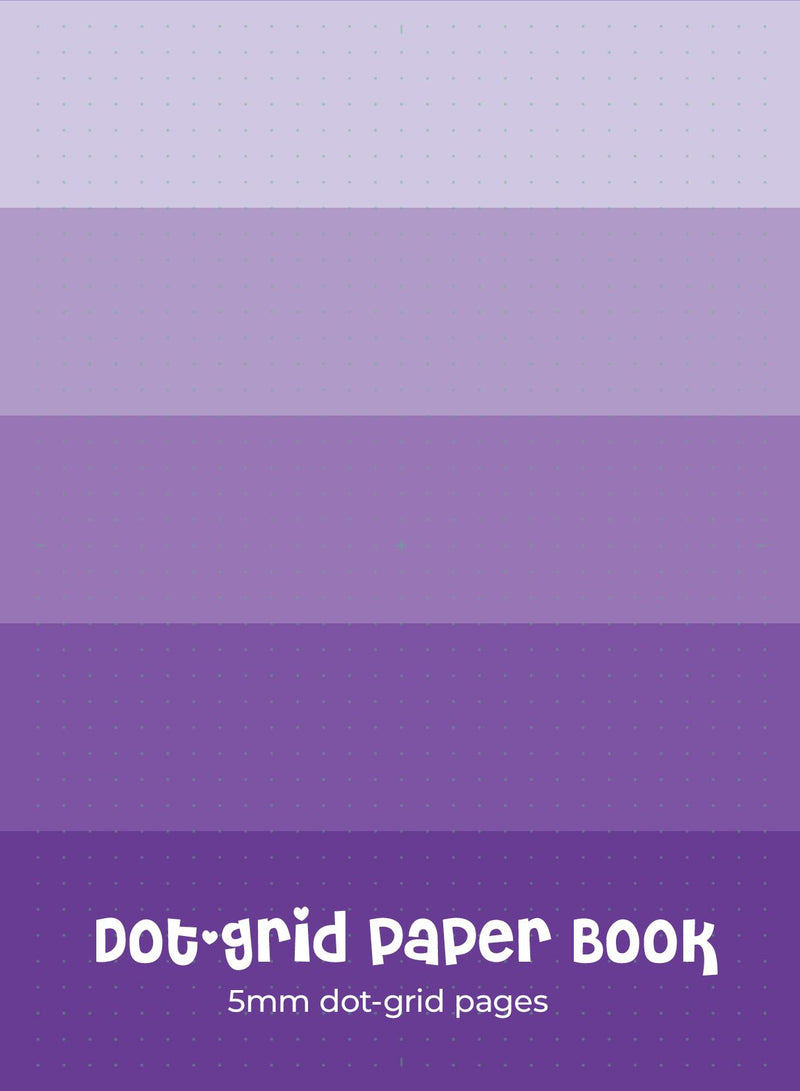 Dot Grid Paper Book - Purple