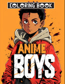 Anime Boys Coloring Book