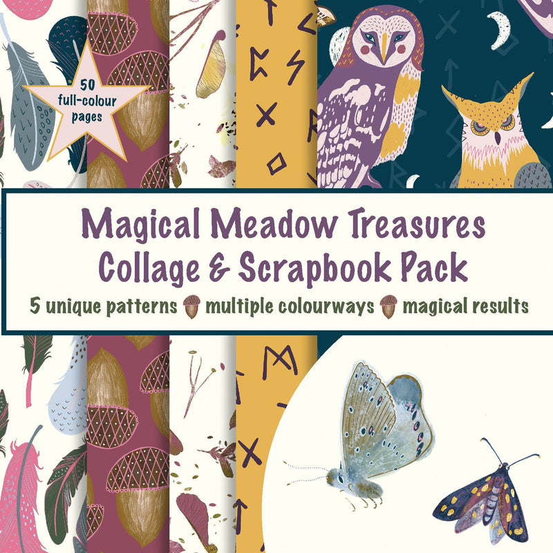 Magical Meadow Treasures Collage & Scrapbook Pack