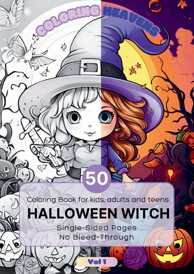 witch 1 - Coloring Book for Adults and Children