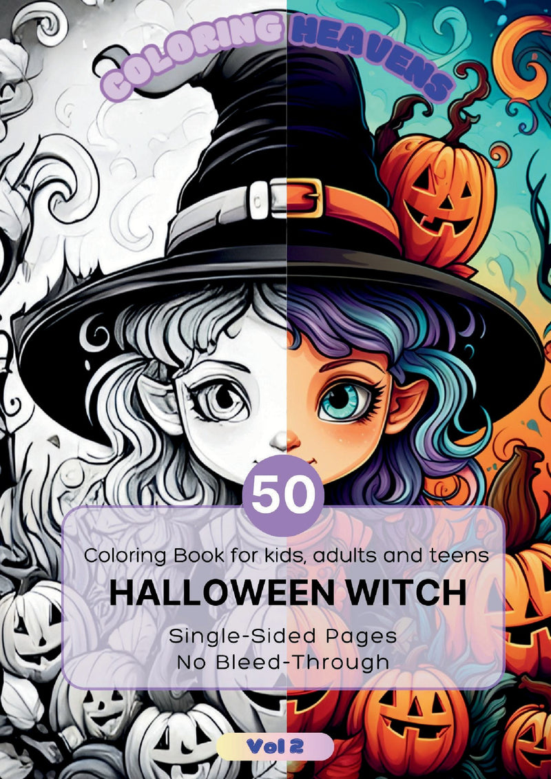 witch 2 - Coloring Book for Adults and Children