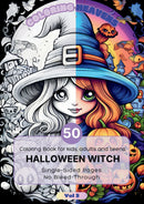 witch 3 - Coloring Book for Adults and Children