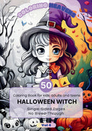 witch 4 - Coloring Book for Adults and Children