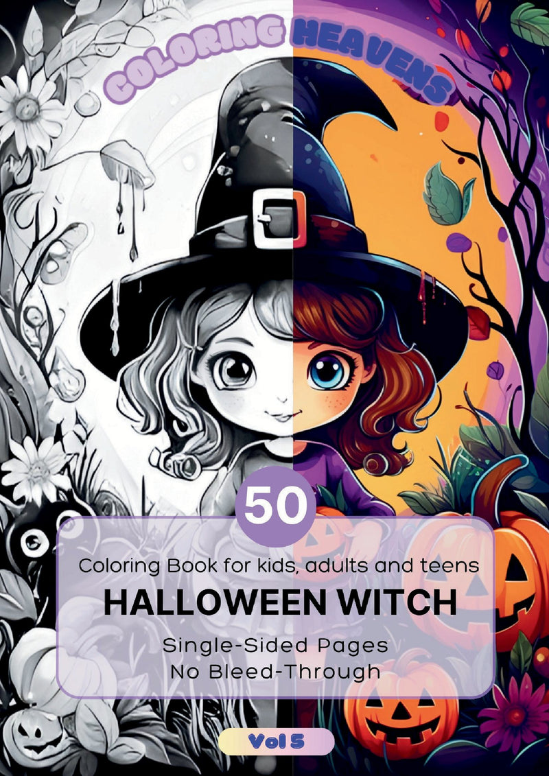 witch 5 - Coloring Book for Adults and Children