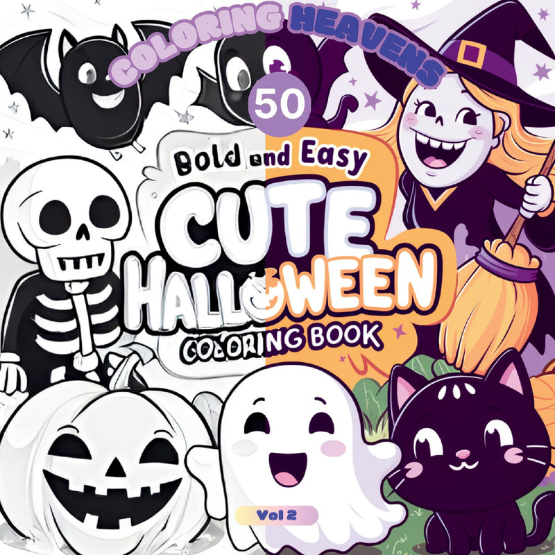 cute halloween 2 - Coloring Books for Adults and Children