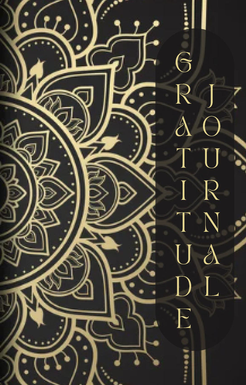 Black & Gold Lotus - Daily Gratitude Journal