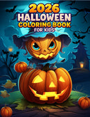 2026 Halloween Coloring Book for Kids