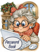 Password Log Book - Giant Print - Cosy Laptop Granny