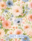 2027-2028 Large Print Monthly Planner - UK Edition - Romantic Floral