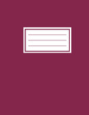 Notebook - 17 Lines Per Page - Mulberry