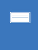 Notebook - 22 Lines Per Page - Marina Blue