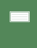 Notebook - 18 Lines Per Page - Fern