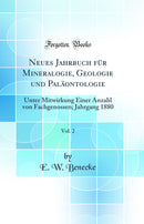 Neues Jahrbuch für Mineralogie, Geologie und Paläontologie, Vol. 2: Unter Mitwirkung Einer Anzahl von Fachgenossen; Jahrgang 1880 (Classic Reprint)