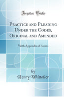 Practice and Pleading Under the Codes, Original and Amended: With Appendix of Forms (Classic Reprint)