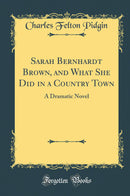 Sarah Bernhardt Brown, and What She Did in a Country Town: A Dramatic Novel (Classic Reprint)