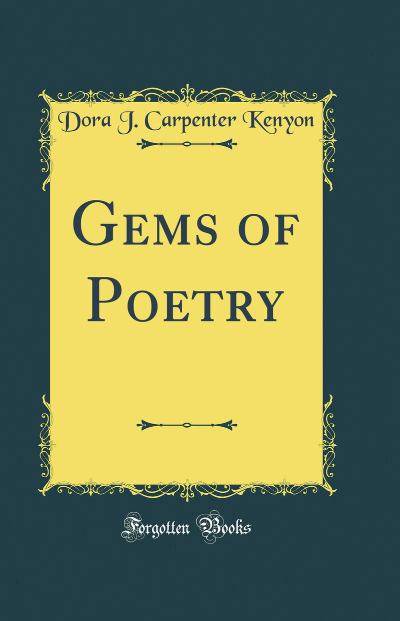 Gems of Poetry (Classic Reprint)