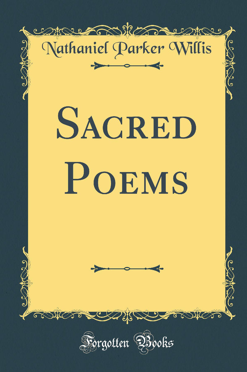 Sacred Poems (Classic Reprint)