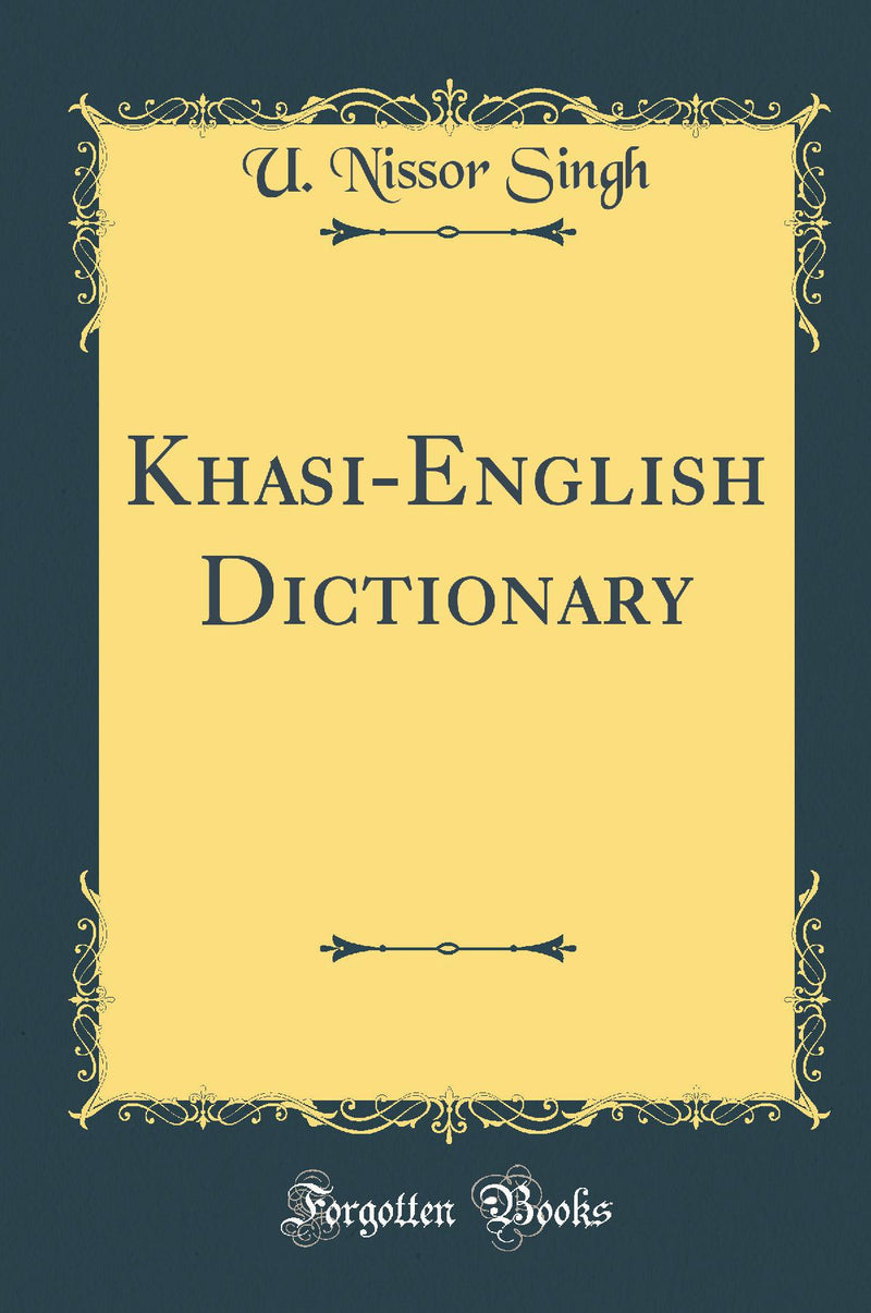 Khasi-English Dictionary (Classic Reprint)