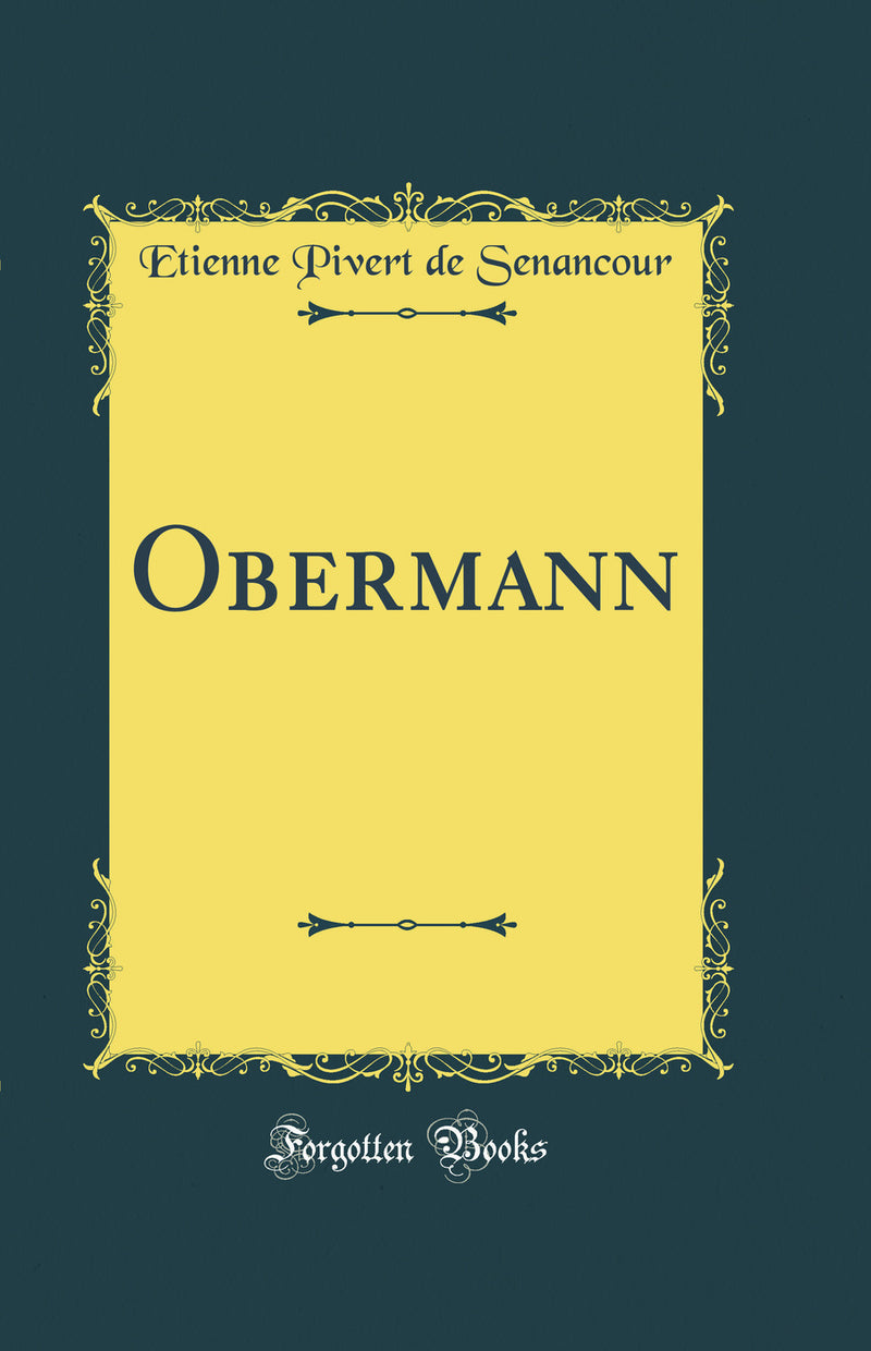 Obermann (Classic Reprint)