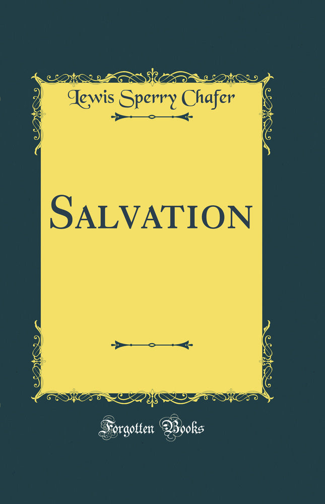 Salvation (Classic Reprint)
