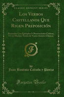 Los Verbos Castellanos Que Rigen Preposición: Ilustrados Con Ejemplos I Observaciones Críticas, I Con Muchos Textos de Varios Autores Clásicos (Classic Reprint)