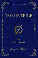 Vorurteile (Classic Reprint)
