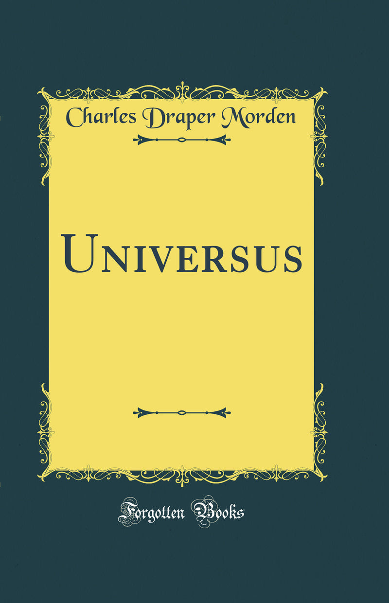 Universus (Classic Reprint)
